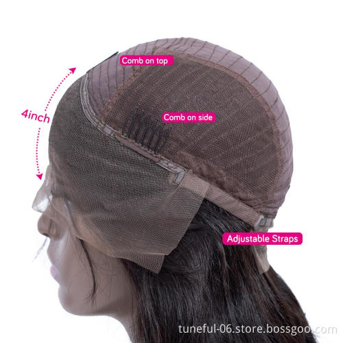 Tuneful Wholesale price Brazilian Hair 18018 13x4 lace Front Wig Virgin Cuticle Aligned Human Hair Wig for women hot on sale
